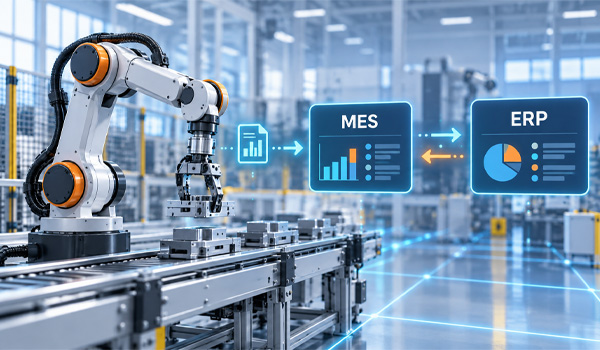 Robot có thể kết nối với phần mềm MES, ERP như thế nào?