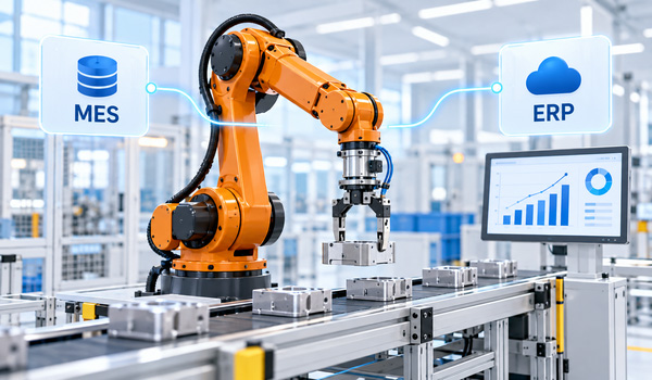 Robot công nghiệp kết nối MES, ERP giúp quản lý sản xuất hiệu quả